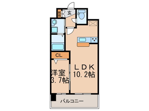 ラーナ．福岡東の物件間取画像